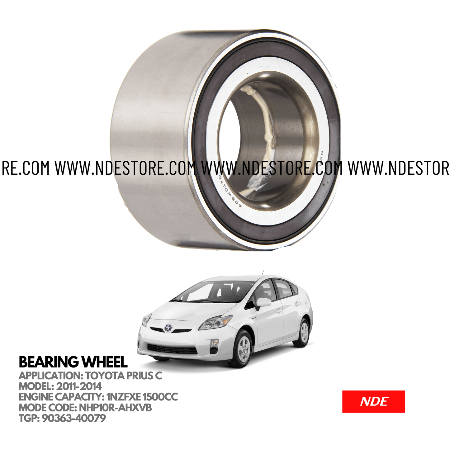 BEARING WHEEL FRONT FOR TOYOTA PRIUS C (2011-2014) - ndestore.com