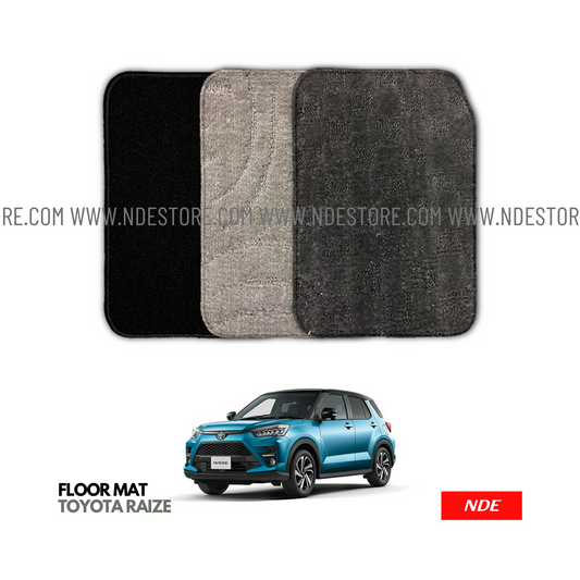 FLOOR MATS PREMIUM QUALITY FOR TOYOTA RAIZE - ndestore.com