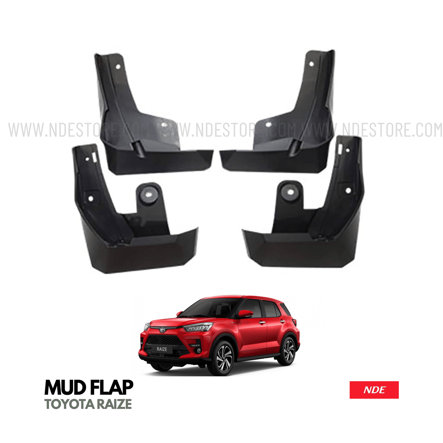 MUD FLAP SET FOR TOYOTA RAIZE - ndestore.com