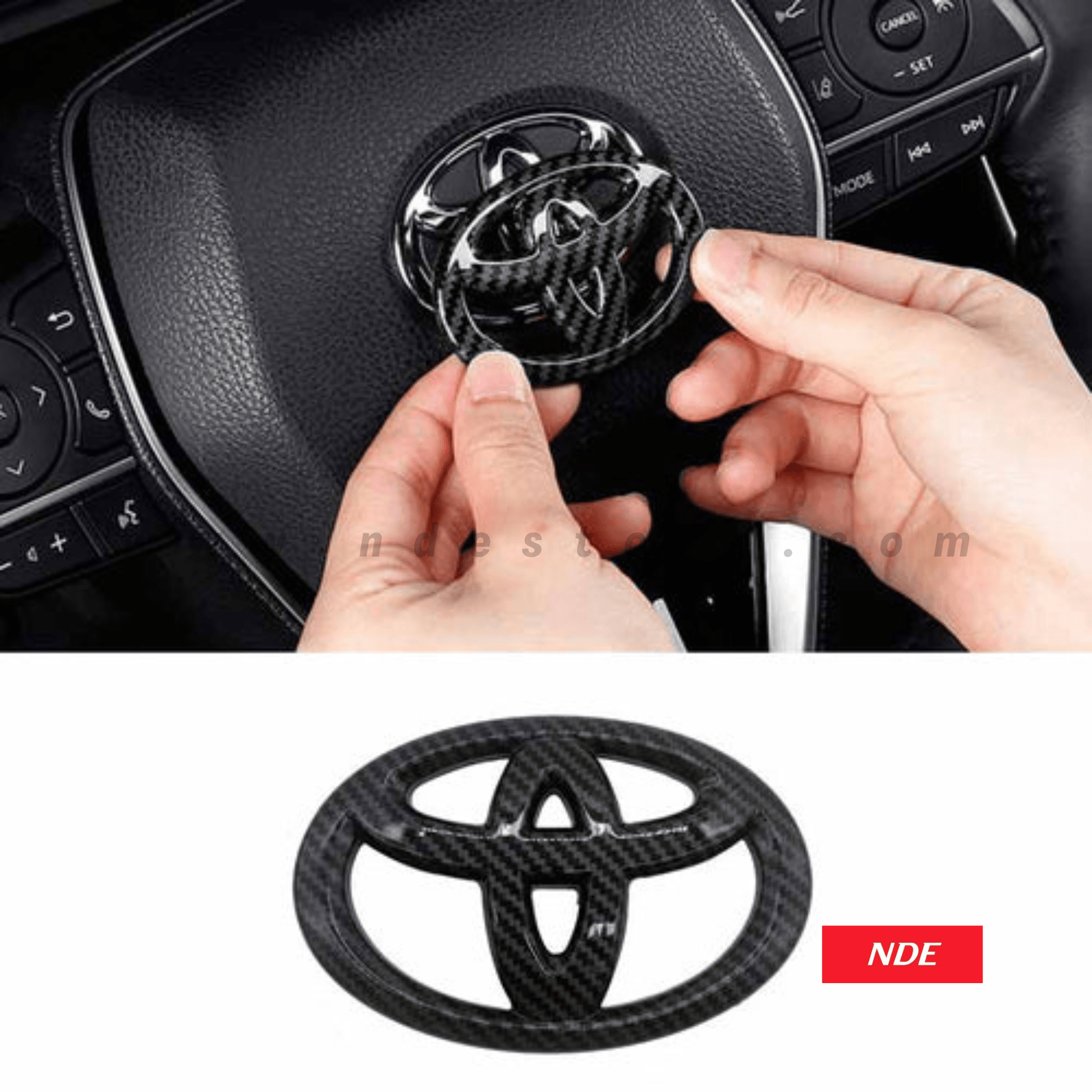 MONOGRAM TOYOTA LOGO STEERING FOR TOYOTA (CARBON FIBER) - ndestore.com