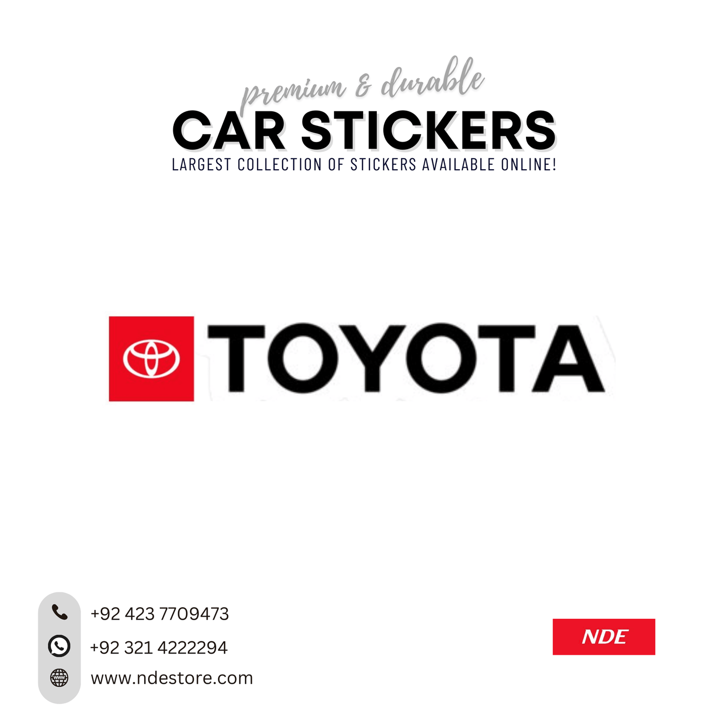 STICKER TOYOTA - ndestore.com