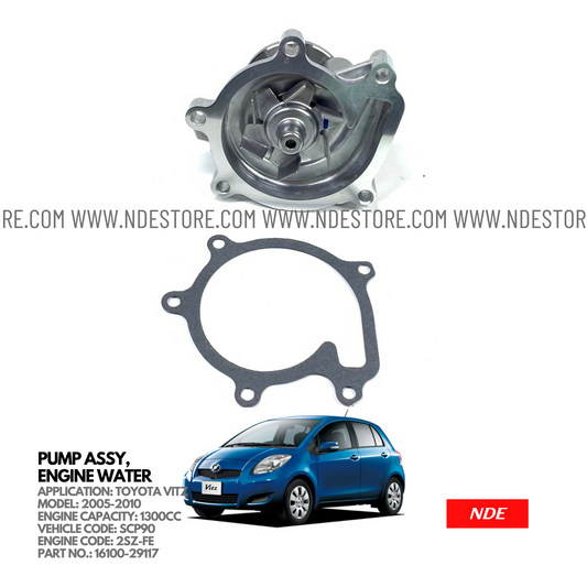 WATER PUMP ASSY FOR TOYOTA VITZ 1300CC (2005-2010)