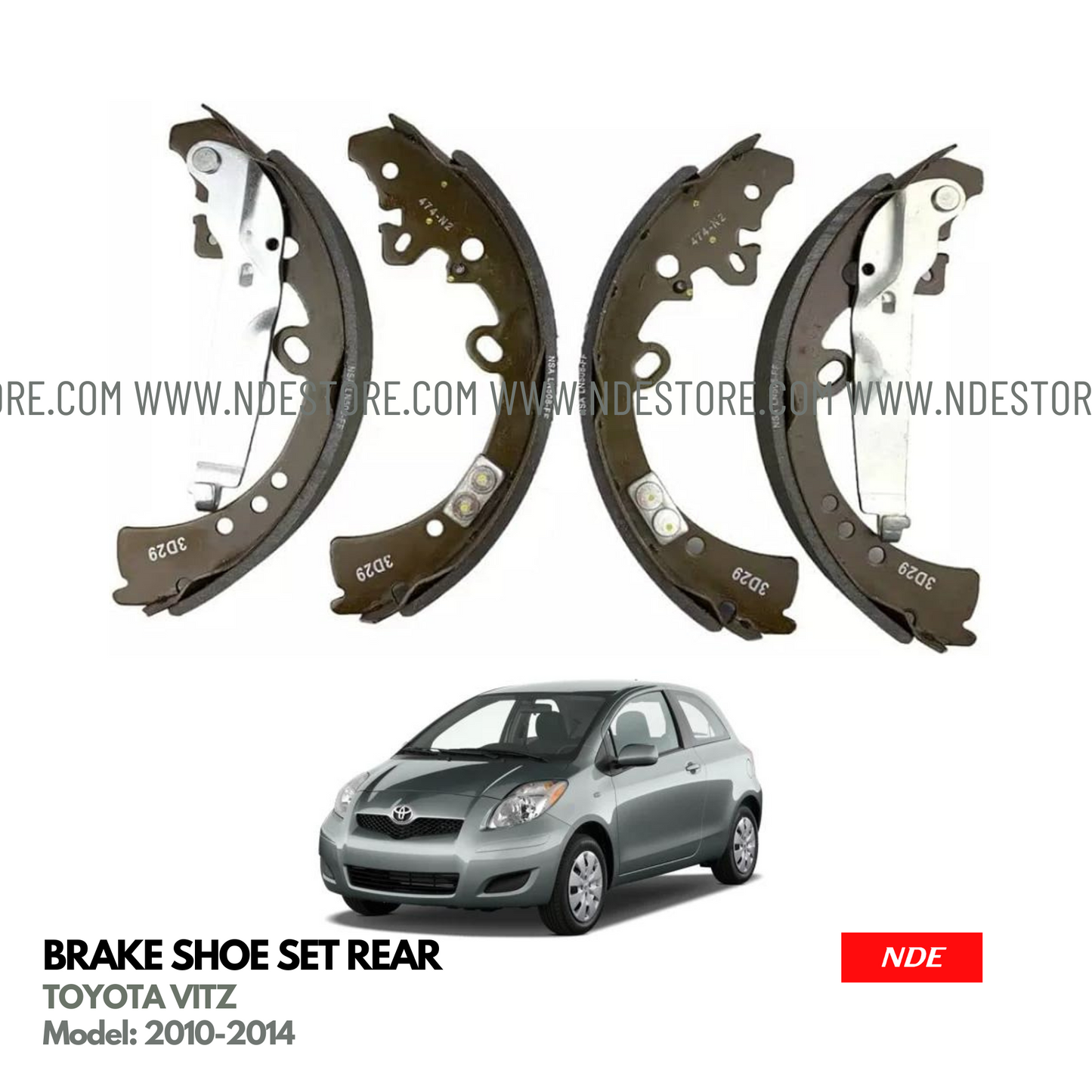 BRAKE, BRAKE SHOE REAR FOR TOYOTA VITZ (2010-2014) (TOYOTA GENUINE PART)