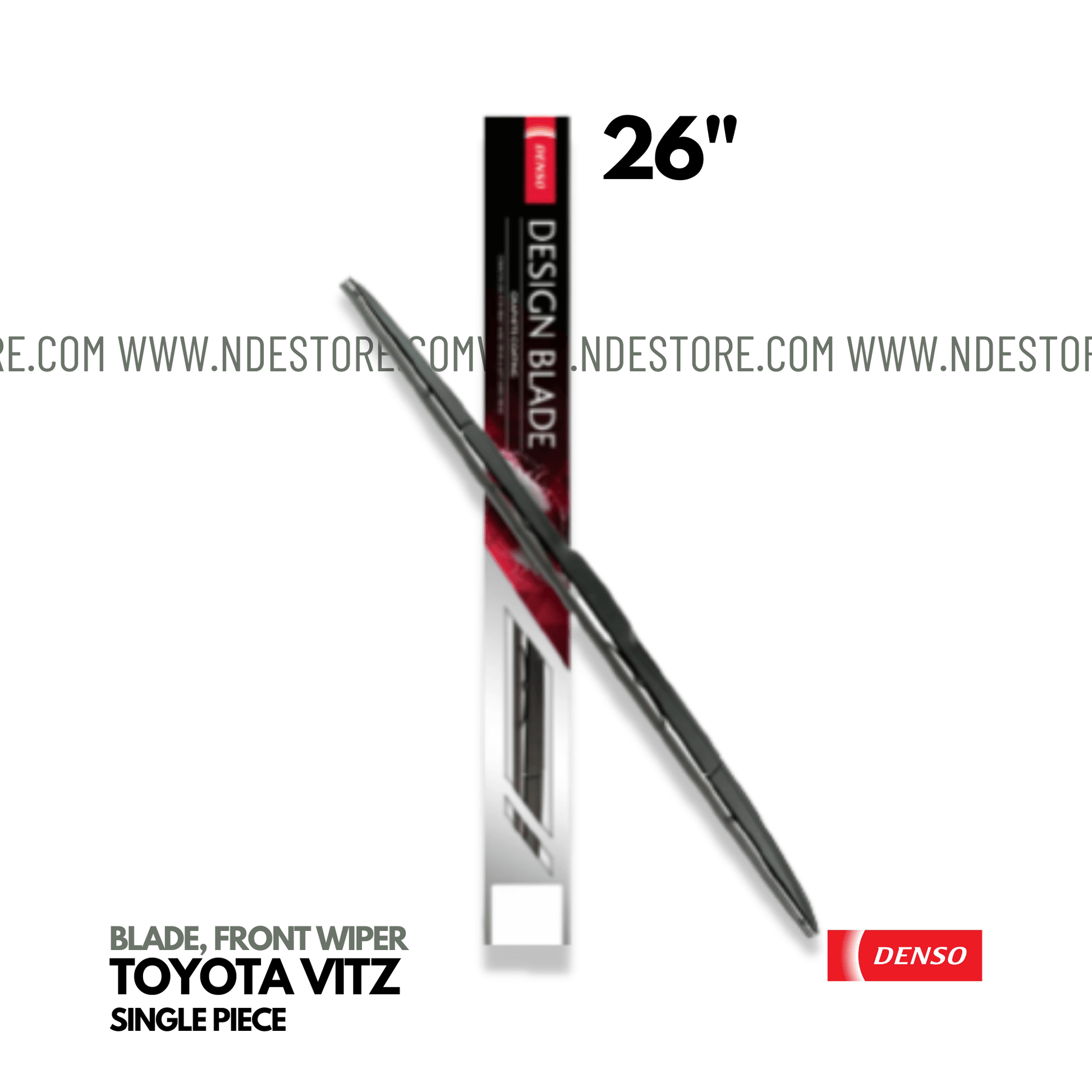 WIPER BLADE DENSO HYBRID DESIGN FOR TOYOTA VITZ (SINGLE PIECE) - ndestore.com