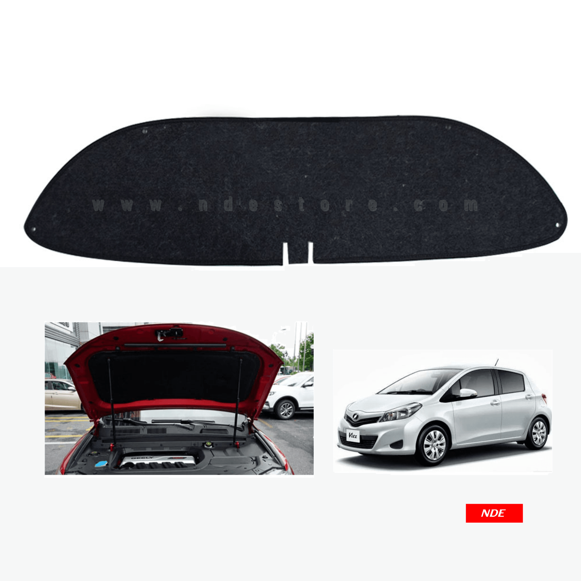 BONNET INSULATOR COVER FOR TOYOTA VITZ (2011-2020) - ndestore.com