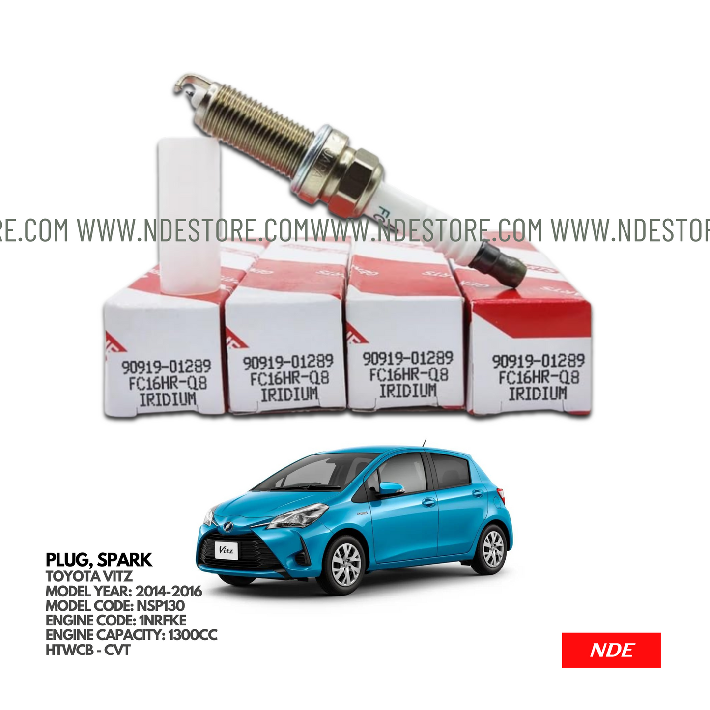 SPARK PLUG GENUINE FOR TOYOTA VITZ 1300CC (2014-2016)