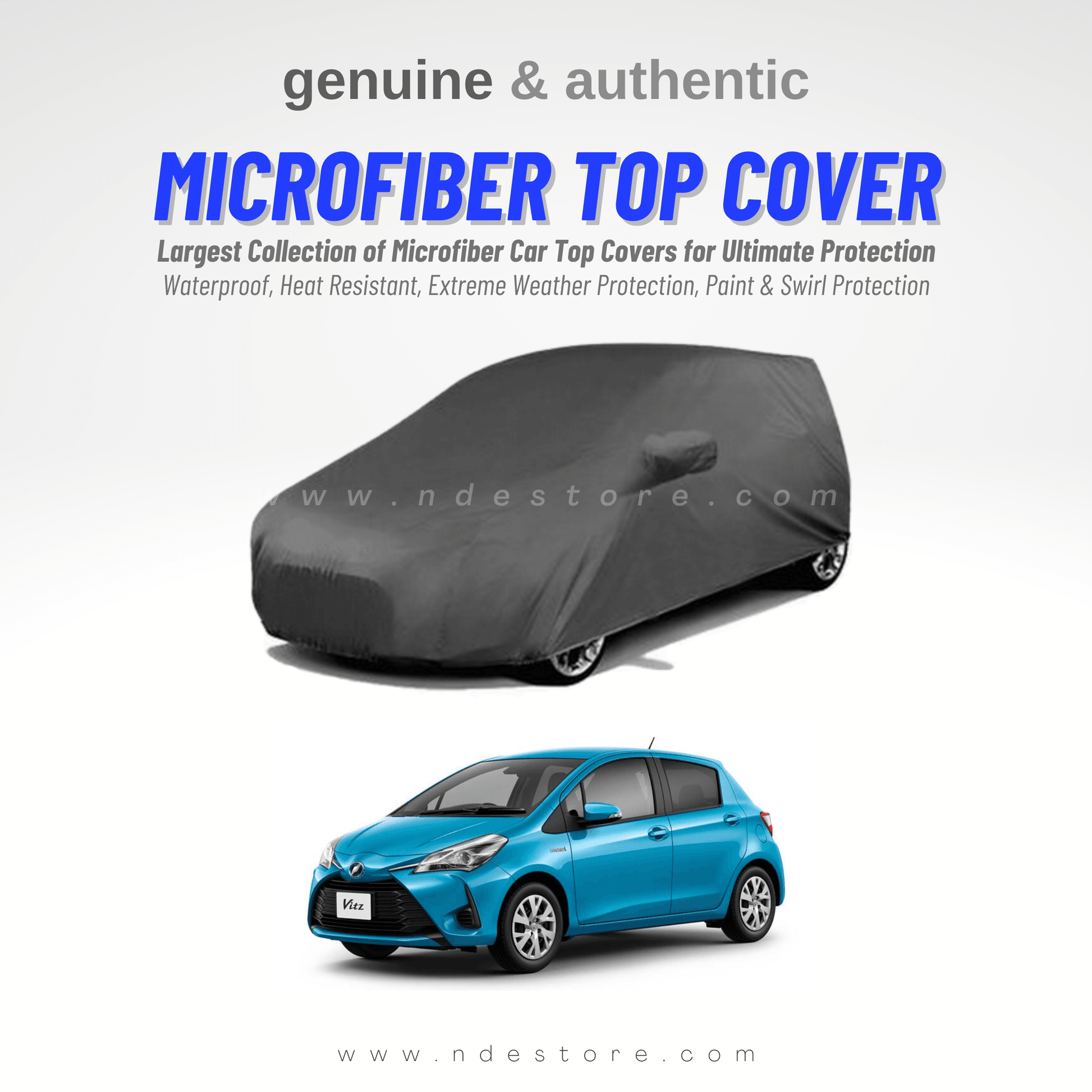 TOP COVER MICROFIBER FOR TOYOTA VITZ (ALL MODELS) - ndestore.com