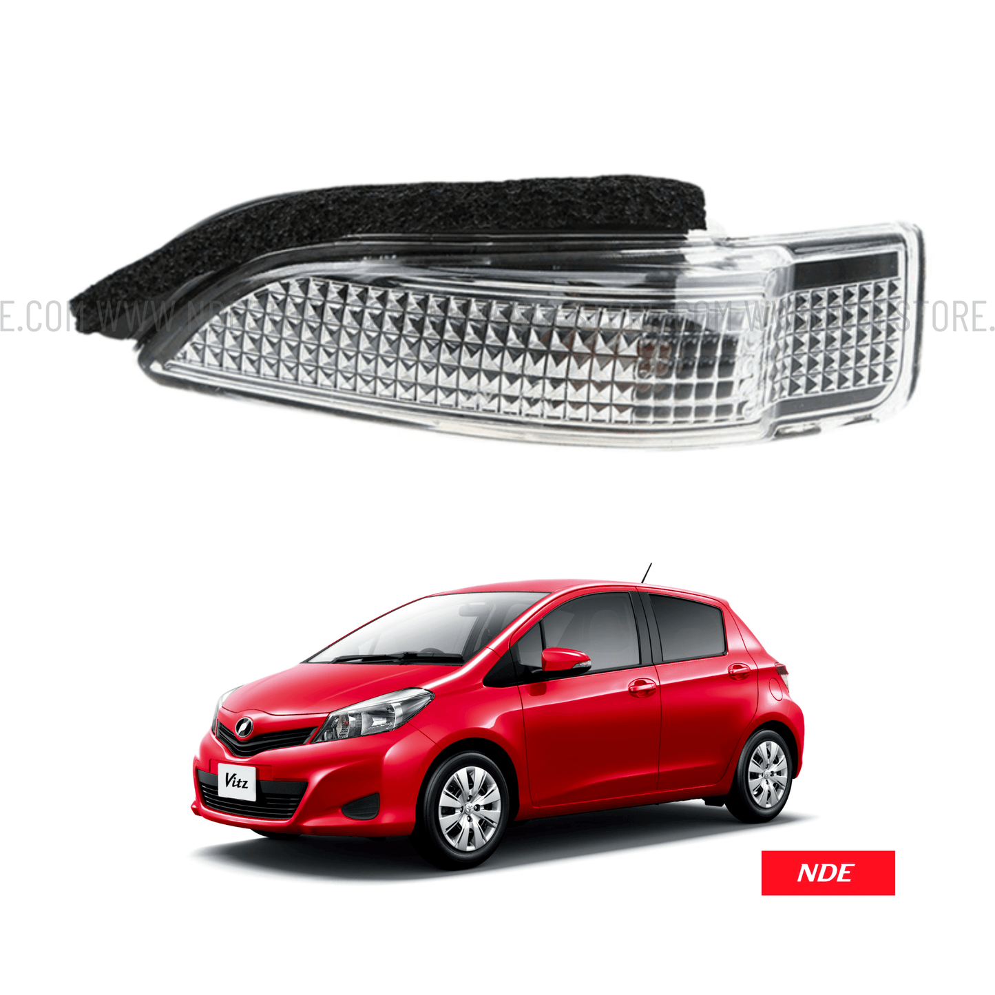 SIDE MIRROR, TURN SIGNAL LIGHT ASSY FOR TOYOTA VITZ (2010-2014) - ndestore.com