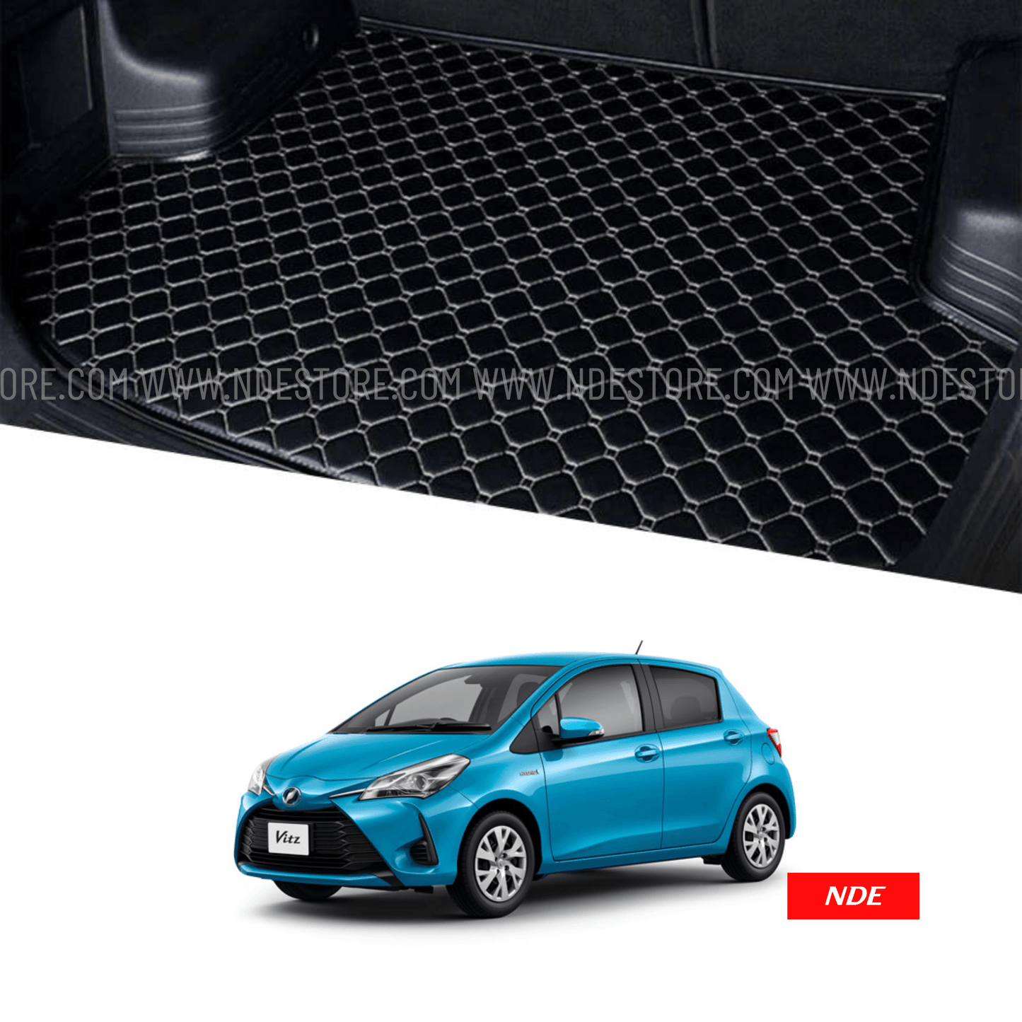 TRUNK FLOOR MAT 7D STYLE FOR TOYOTA VITZ (ALL MODELS)