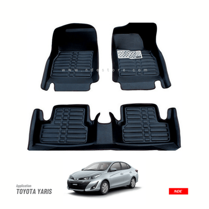 FLOOR MAT 5D STYLE FOR TOYOTA YARIS - ndestore.com