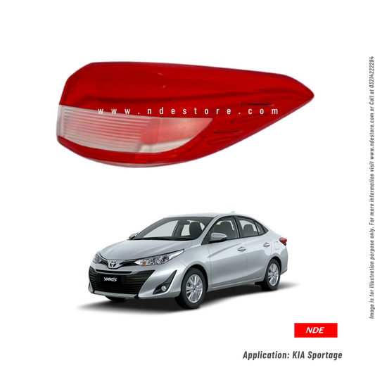 BACK LIGHT LENS COVER FOR TOYOTA YARIS - ndestore.com