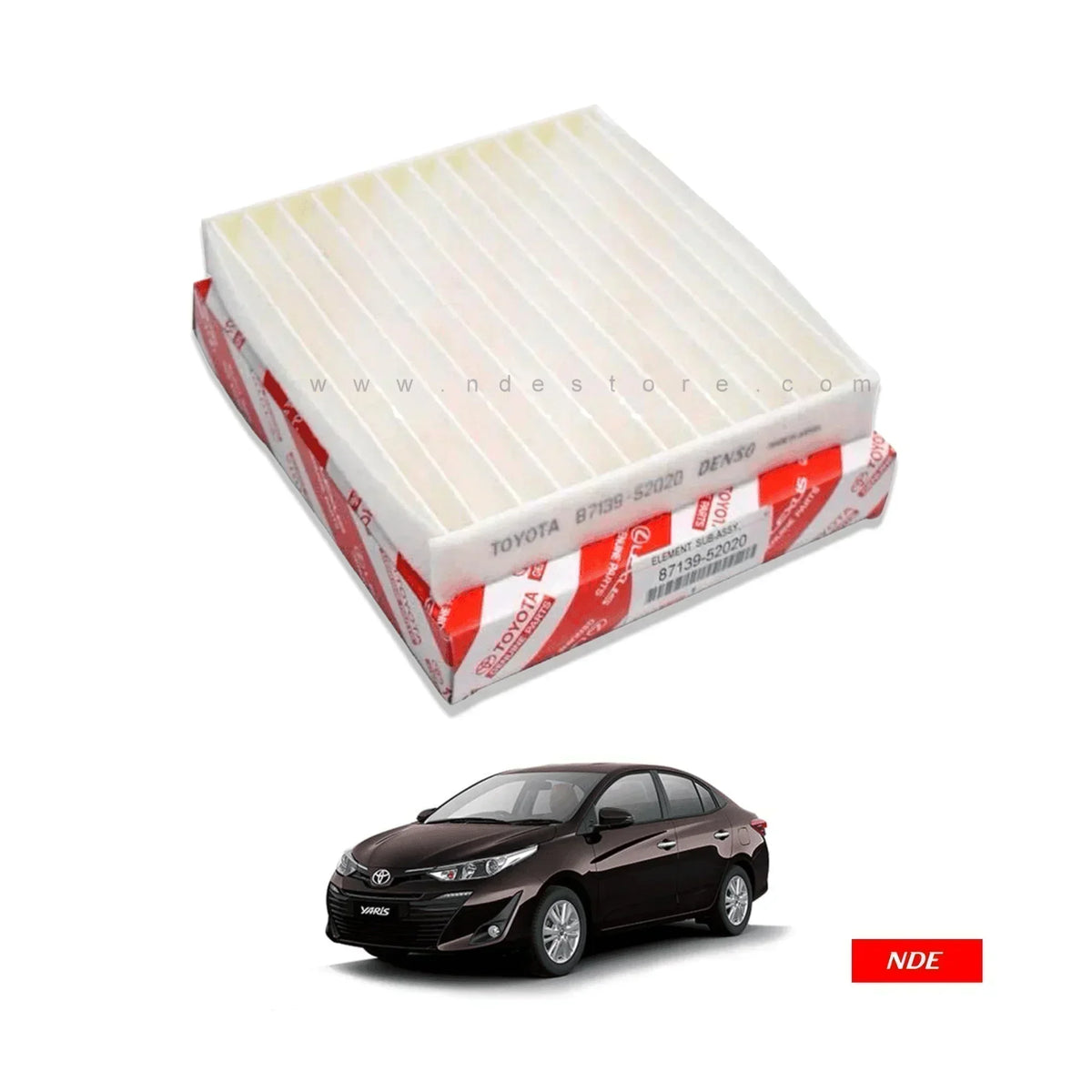 CABIN AIR FILTER / AC FILTER GENUINE FOR TOYOTA YARIS (TOYOTA GENUINE ...