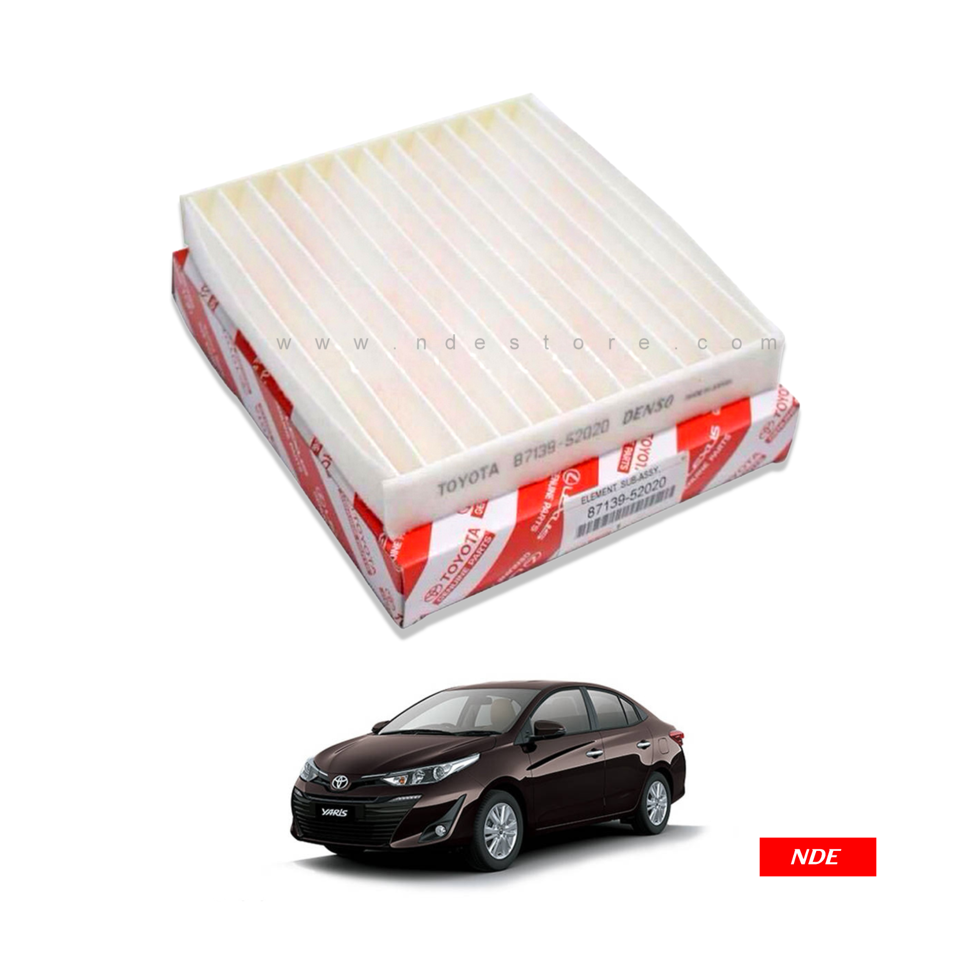 CABIN AIR FILTER / AC FILTER GENUINE FOR TOYOTA YARIS (TOYOTA GENUINE PART)