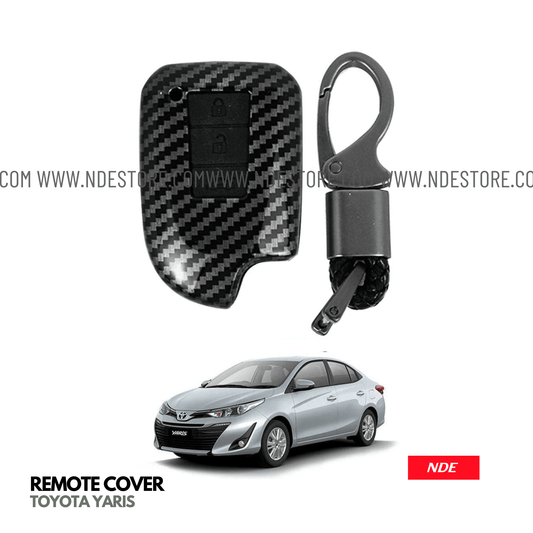 KEY COVER CARBON FIBER STYLE FOR TOYOTA YARIS - ndestore.com