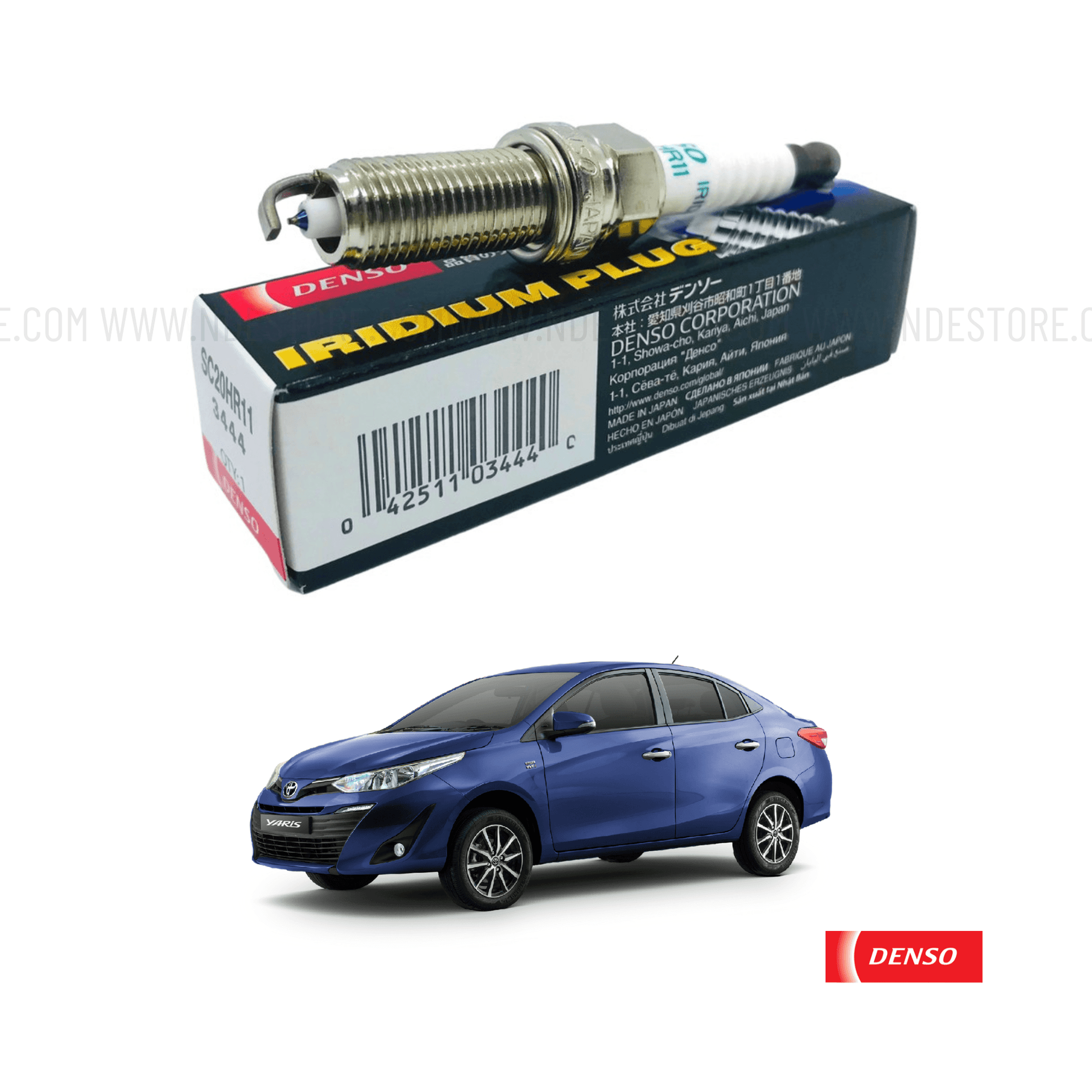 SPARK PLUG IRIDIUM DENSO FOR TOYOTA YARIS 1.5 - ndestore.com