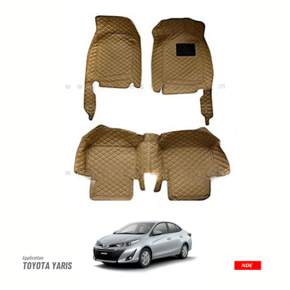 FLOOR MAT 7D STYLE FOR TOYOTA YARIS - ndestore.com