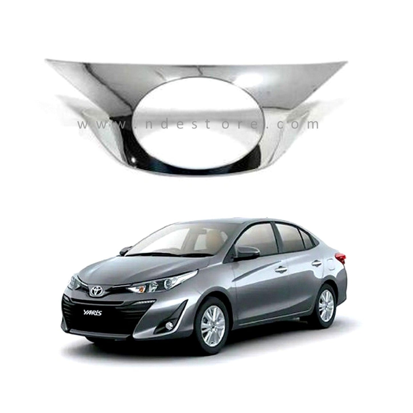 FRONT GRILLE CHROME TRIM FOR TOYOTA YARIS - ndestore.com