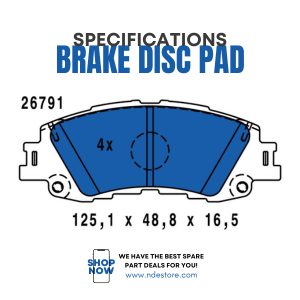 BRAKE DISC PAD SET FRONT GENUINE FOR TOYOTA YARIS JDM (2020-2025)