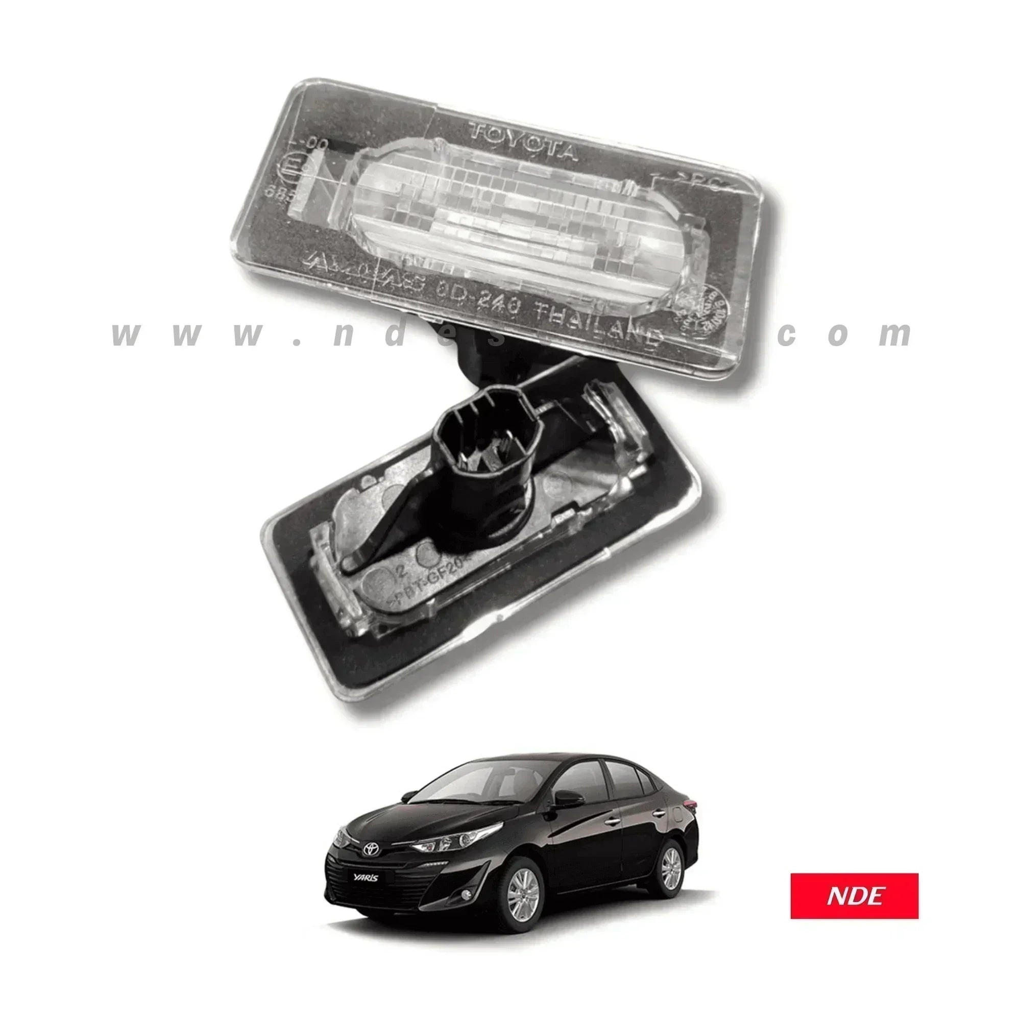 NUMBER PLATE LIGHT REAR FOR TOYOTA YARIS NDE STORE