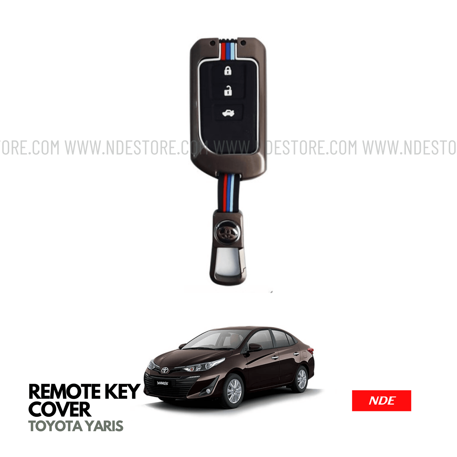 KEY COVER REMOTE METAL FOR TOYOTA YARIS - ndestore.com