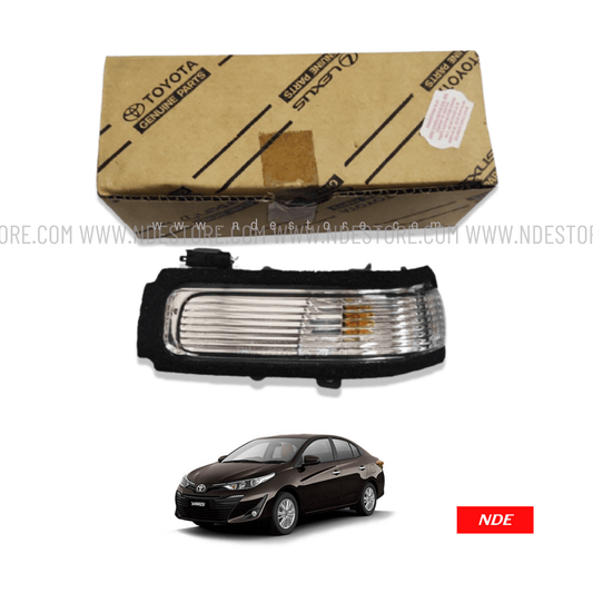 SIDE MIRROR, TURN SIGNAL LIGHT ASSY GENUINE FOR TOYOTA YARIS - ndestore.com