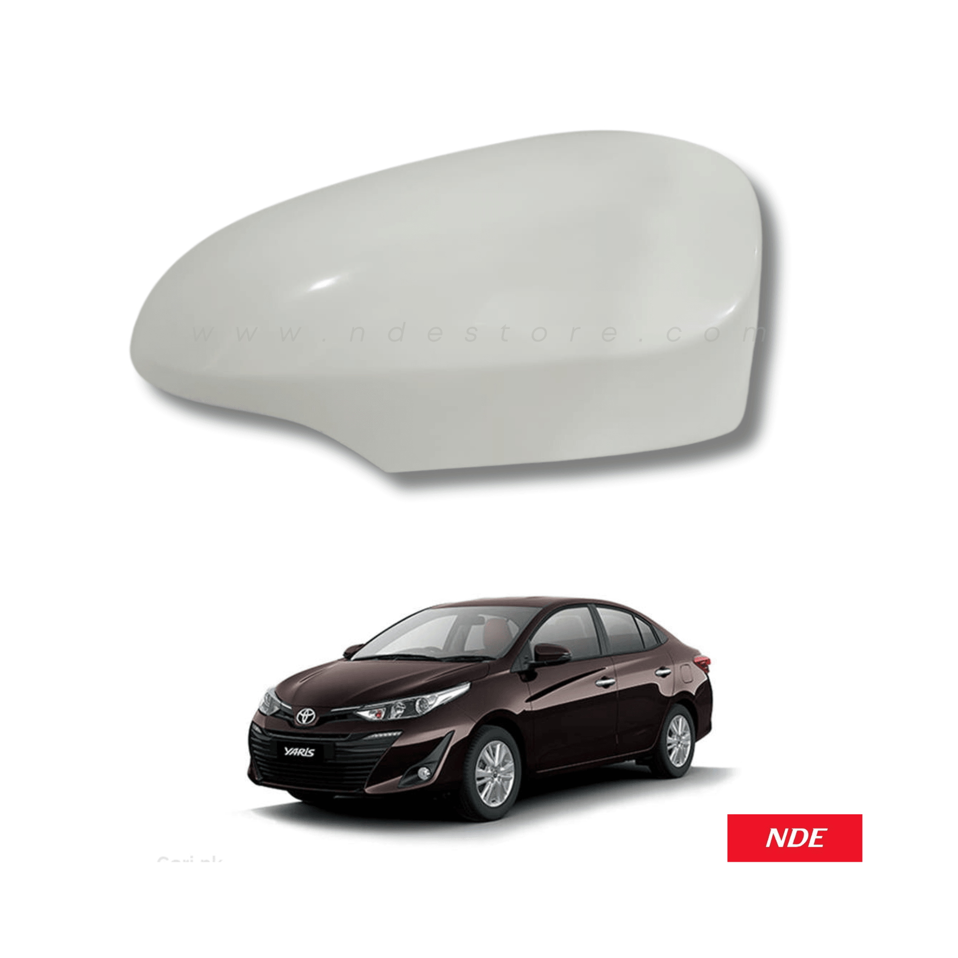 REAR VIEW DOOR SIDE MIRROR COVER FOR TOYOTA YARIS - ndestore.com