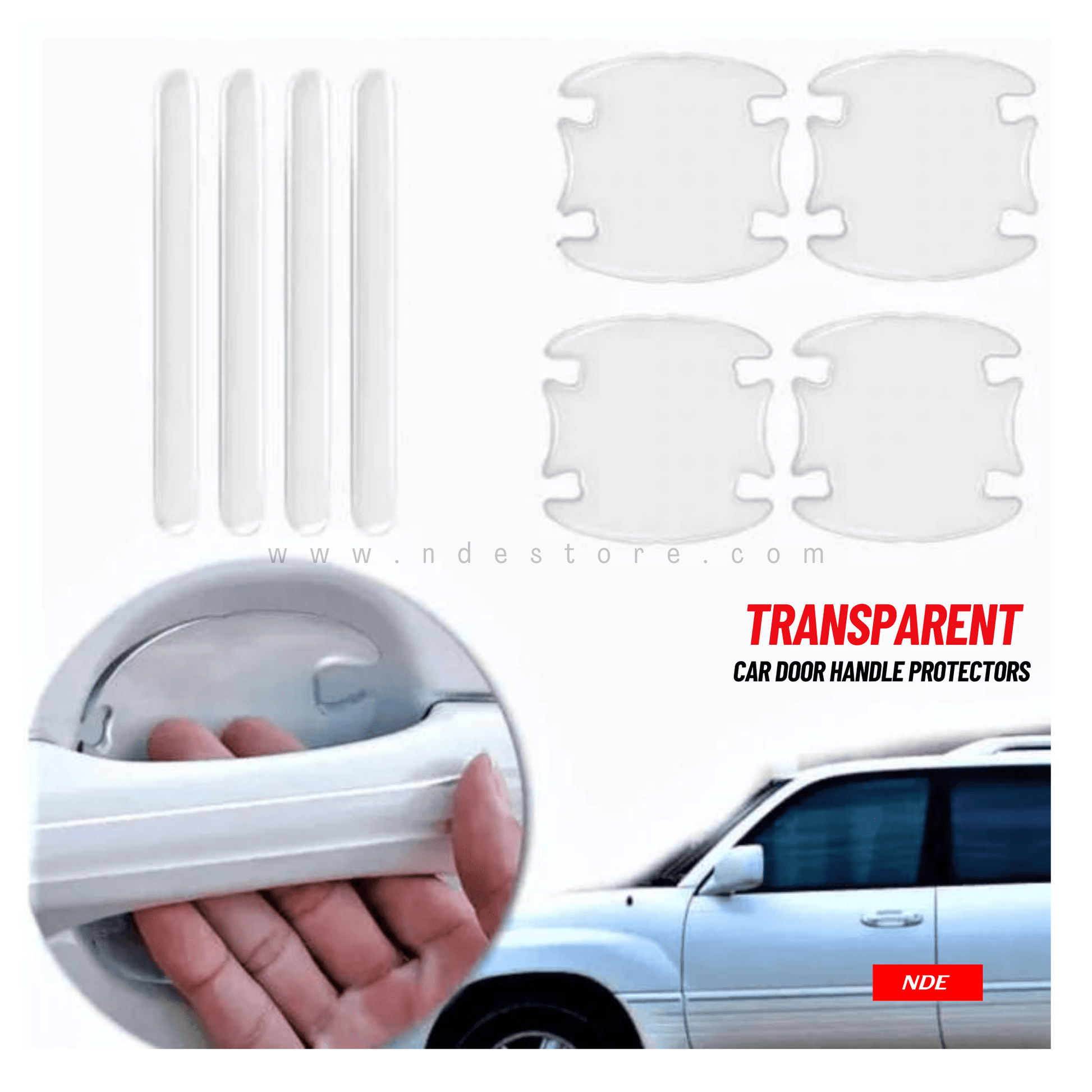 DOOR HANDLE GUARD TRANSPARENT PROTECTOR FOR CHANGAN OSHAN X7 - ndestore.com