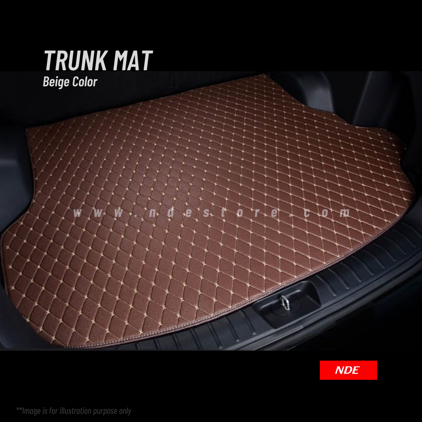 TRUNK FLOOR MAT 7D STYLE FOR HONDA AIRWAVE