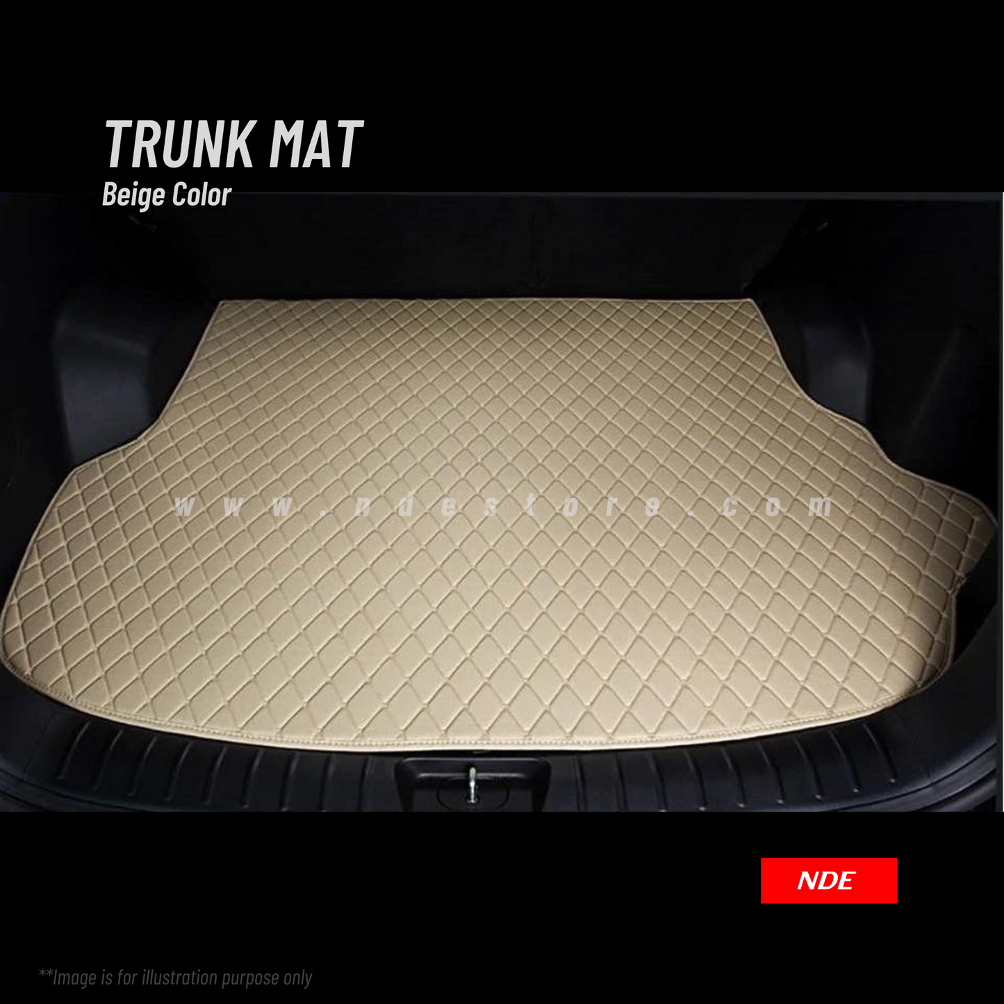 TRUNK FLOOR MAT 7D STYLE FOR MG HS