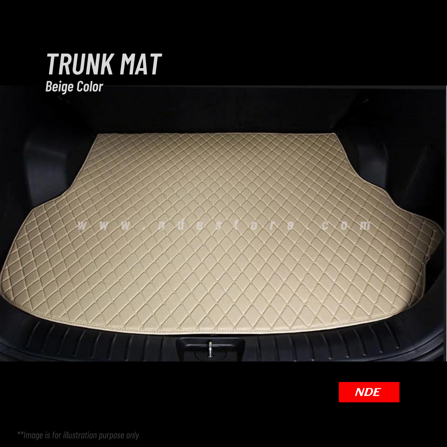 TRUNK FLOOR MAT 7D STYLE FOR MITSUBISHI PAJERO