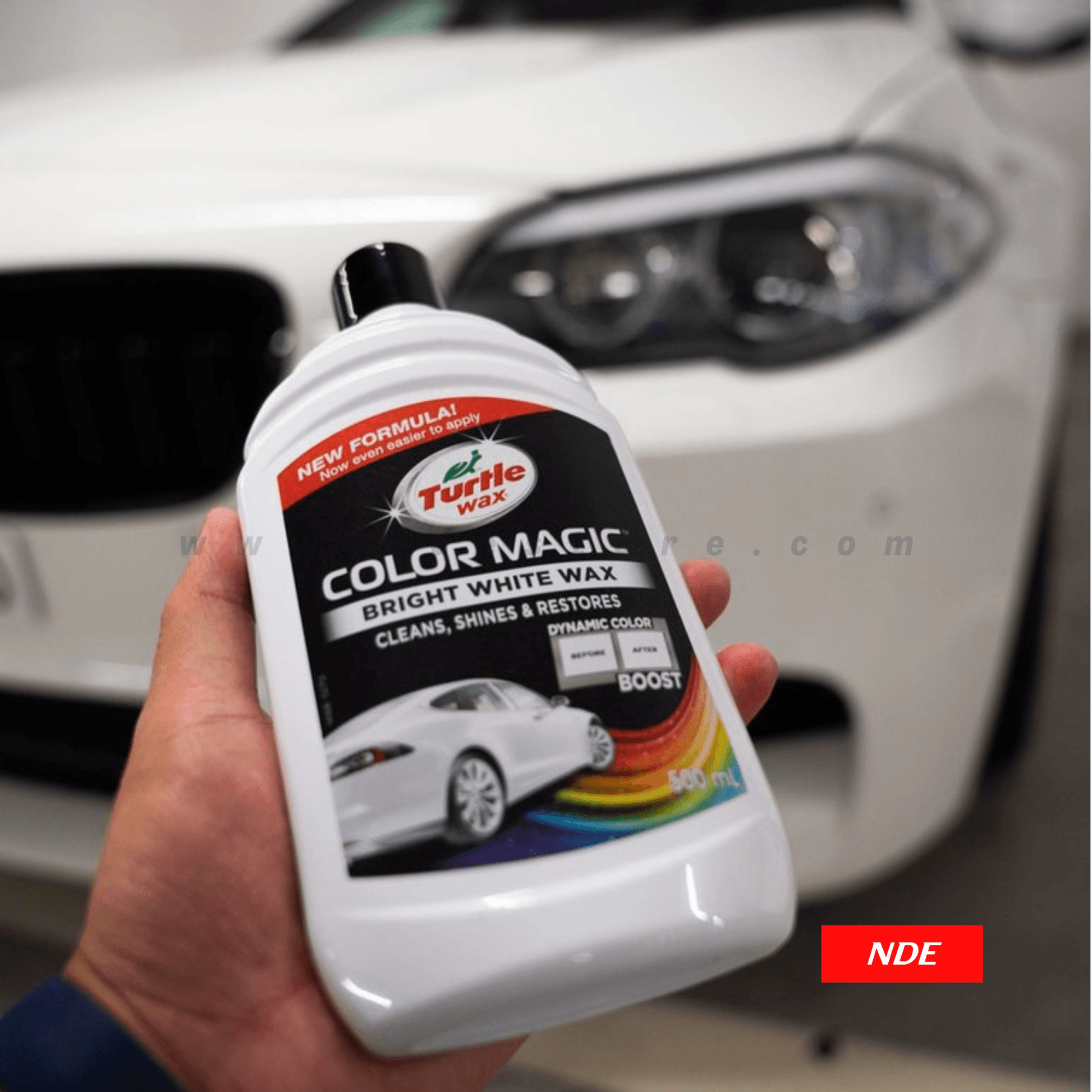 TURTLE WAX, COLOR MAGIC - BRIGHT WHITE WAX 500 ML - ndestore.com