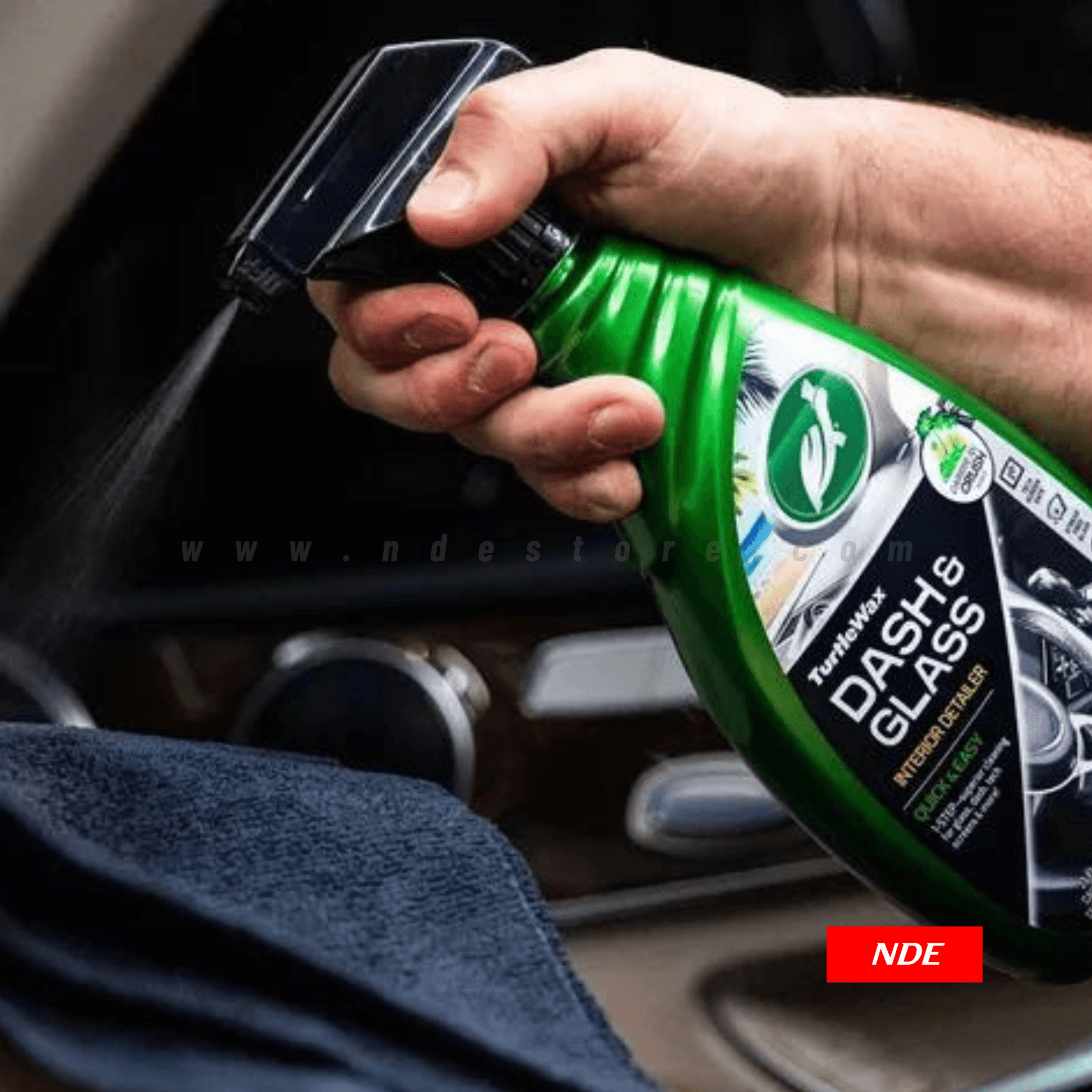 TURTLE WAX, DASH AND GLASS INTERIOR CLEANER 500 ML - ndestore.com