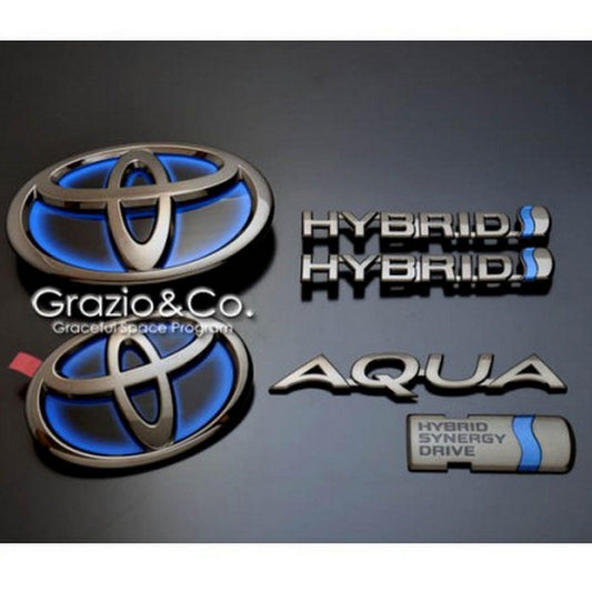 MONOGRAM SET COMPLETE ABS MATERIAL FOR TOYOTA AQUA (IMPORTED) - ndestore.com