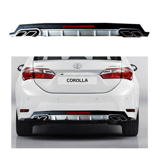 BUMPER REAR DIFFUSER SPOILER FOR TOYOTA COROLLA (2017-2021)