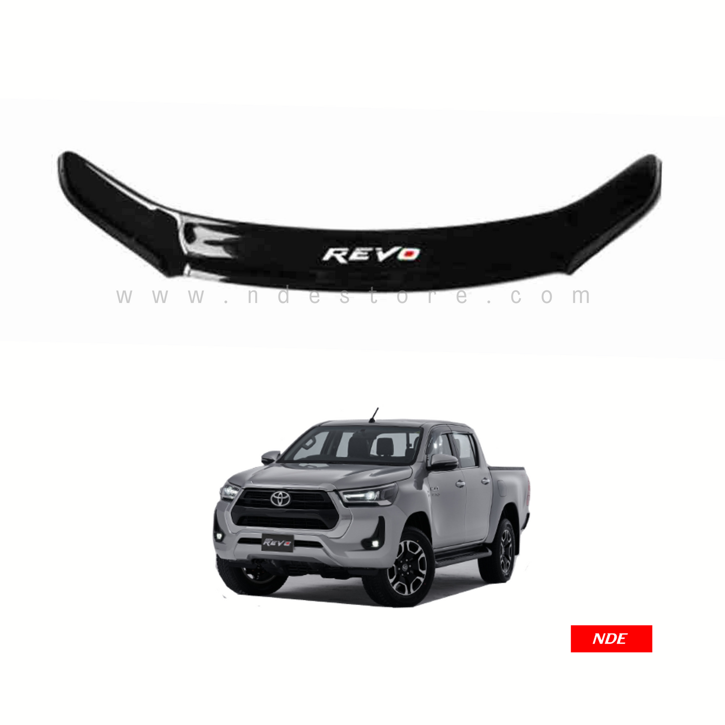 BONNET GUARD BLACK FOR TOYOTA HILUX REVO (2016-2021)