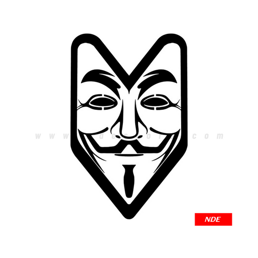 STICKER, V FOR VENDETTA ANONYMOUS JDM DECAL (SKU:99675)