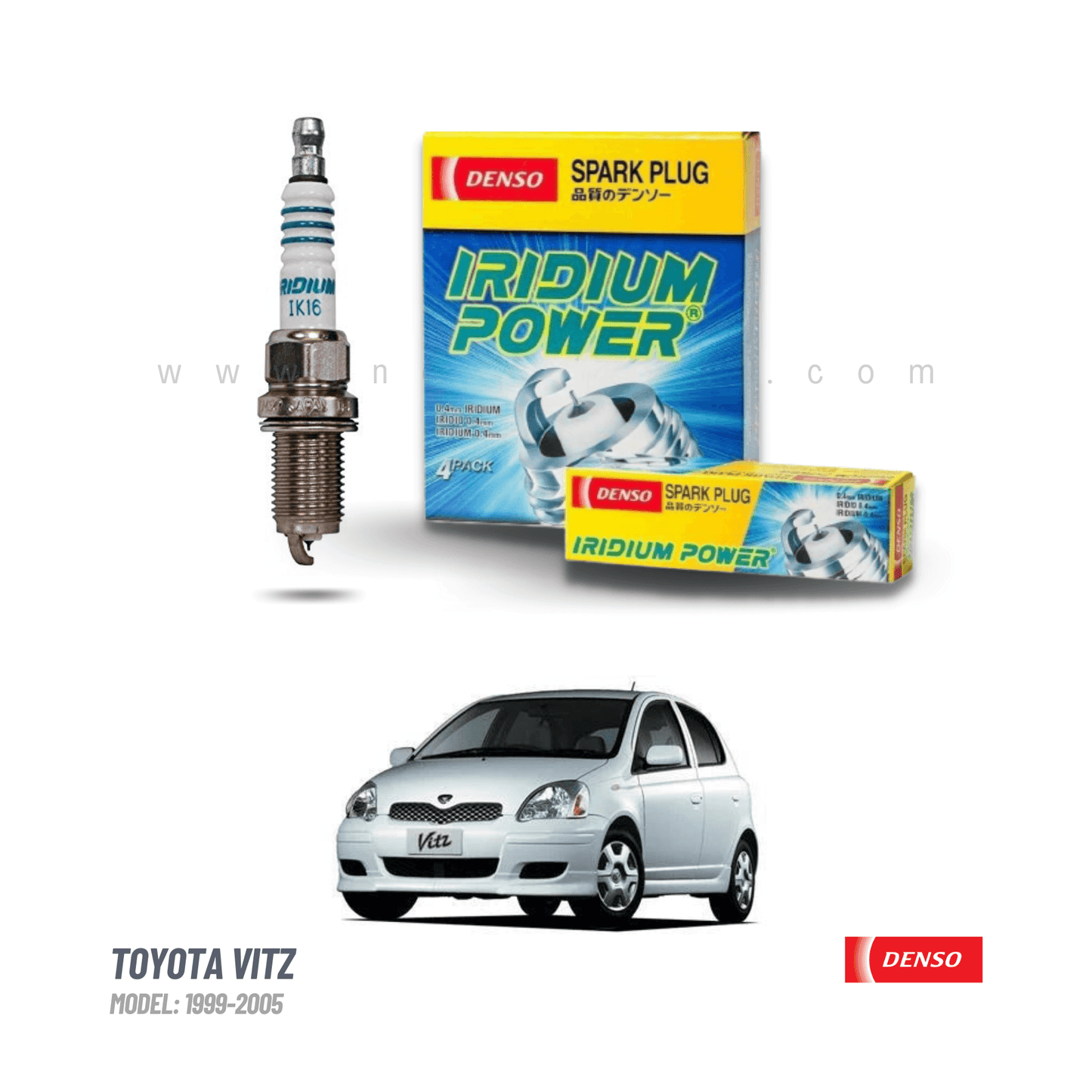 SPARK PLUG DENSO FOR TOYOTA VITZ (1300CC, 2014-2018) - ndestore.com