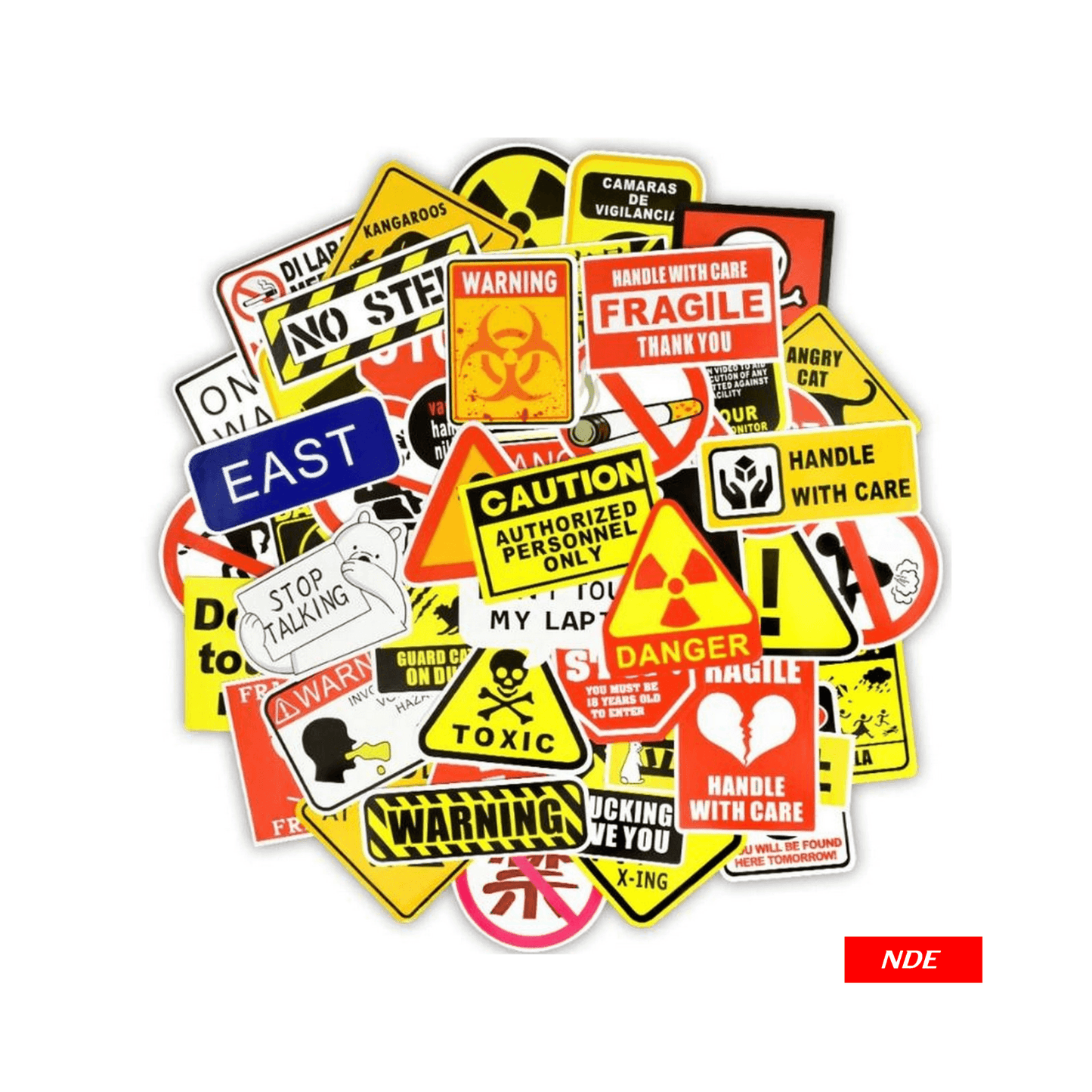 STICKER, WARNING STICKER (PACK OF 10 PCS)