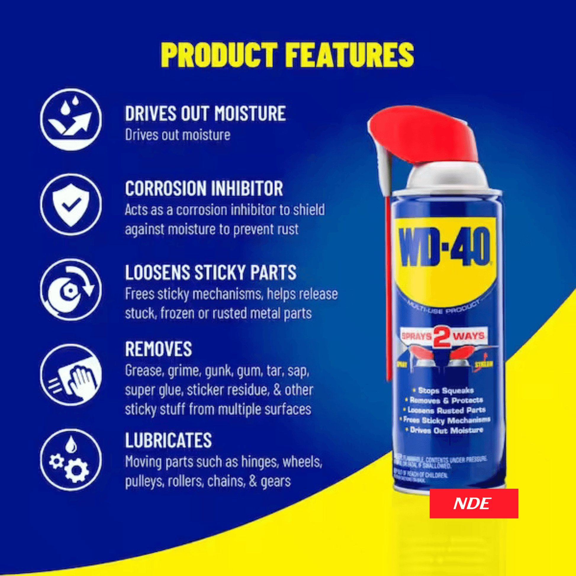 WD-40 MULTI PURPOSE (ANTI RUST) - ndestore.com