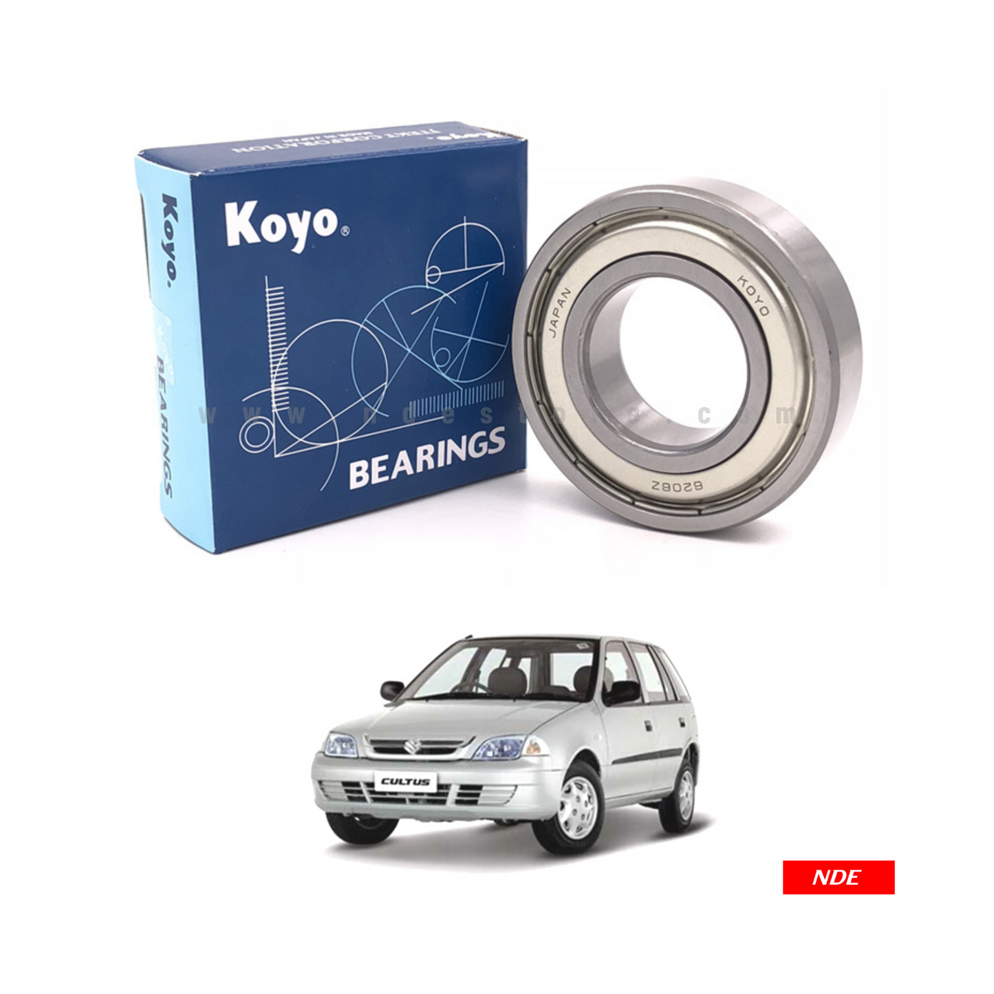 WHEEL BEARING REAR FOR SUZUKI CULTUS - KOYO (MADE IN JAPAN)