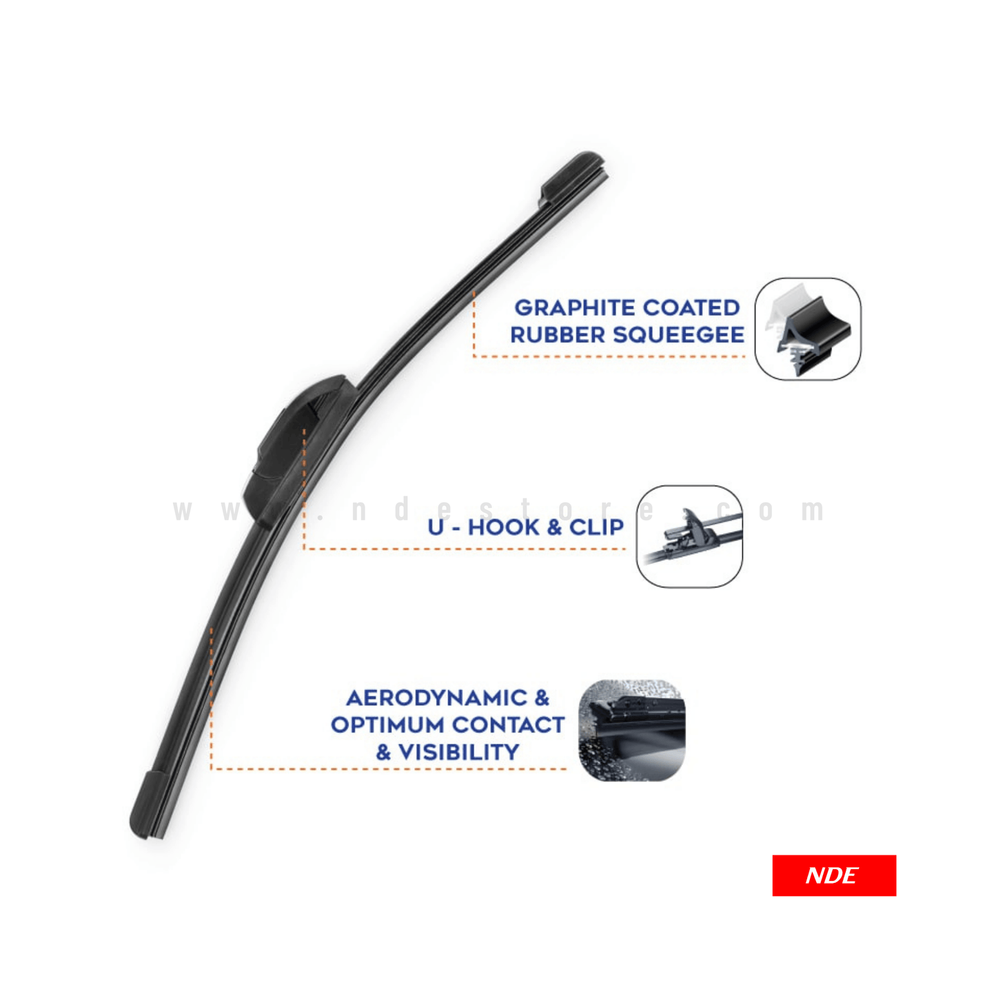 WIPER BLADE PREMIUM TYPE FOR TOYOTA VITZ - ndestore.com