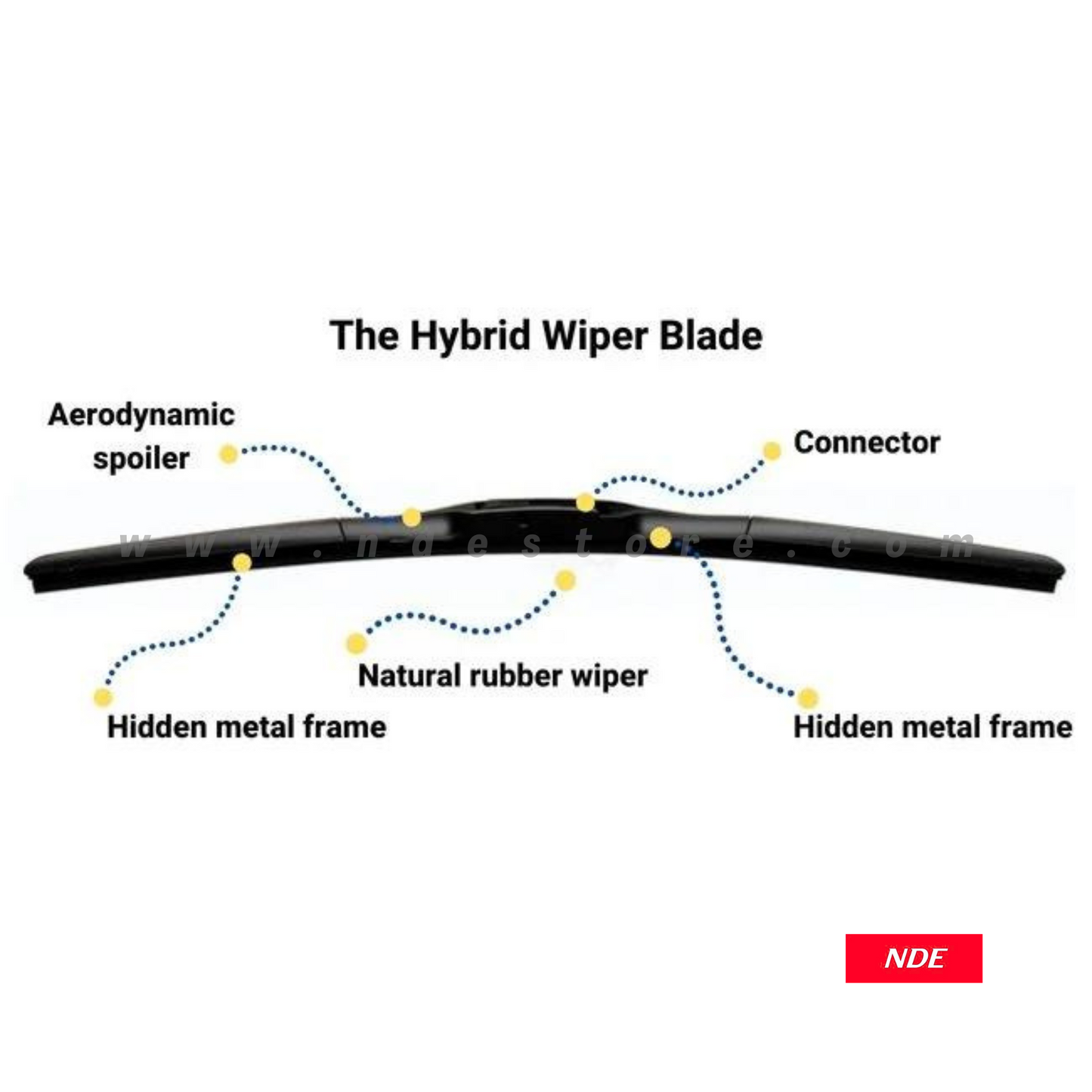 WIPER BLADE AERODYNAMIC TYPE FOR TOYOTA HILUX