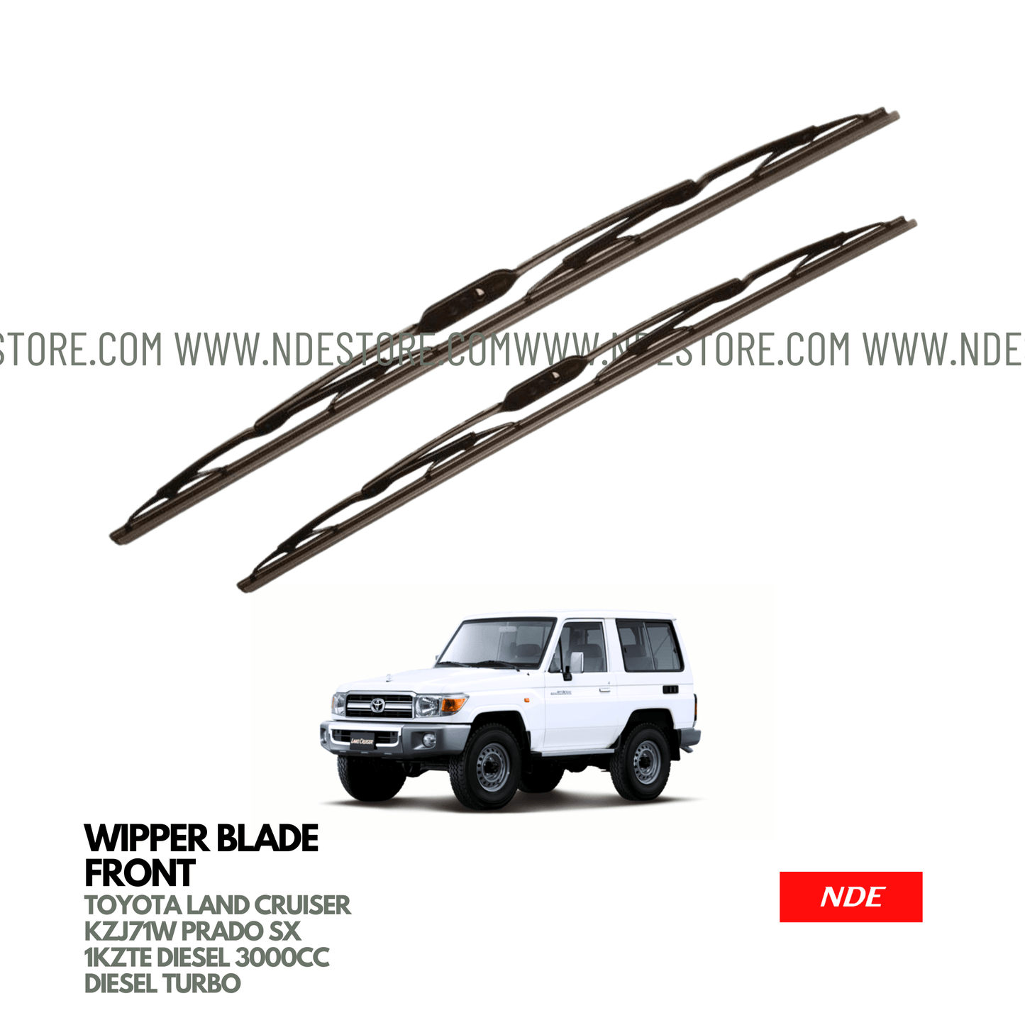 WIPER BLADE SET DENSO STANDARD FOR TOYOTA LAND CRUISER (KZJ71) - ndestore.com