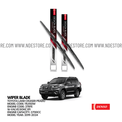 WIPER BLADE DENSO HYBRID TYPE FOR TOYOTA LAND CRUISER PRADO (TRJ150W) - ndestore.com