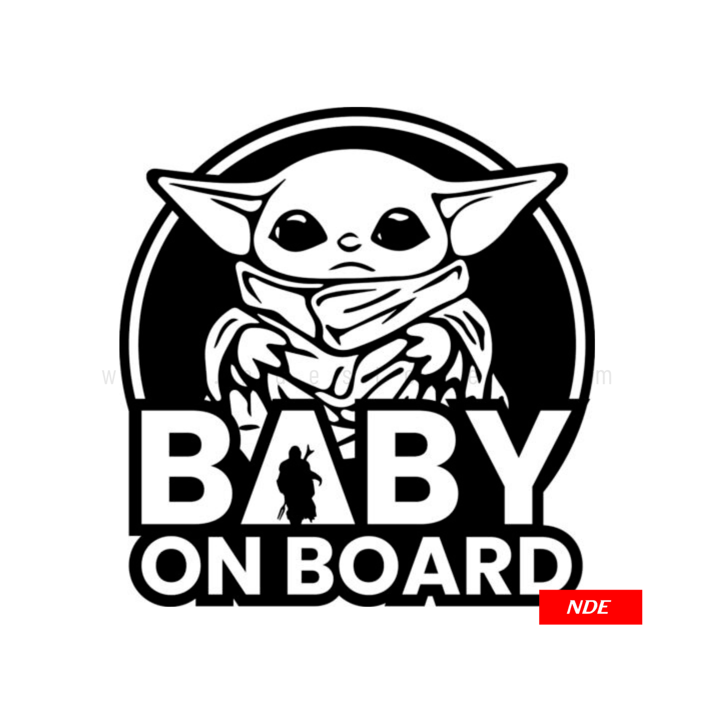 STICKER, YODA BABY ON BOARD (SKU: B44898) - ndestore.com