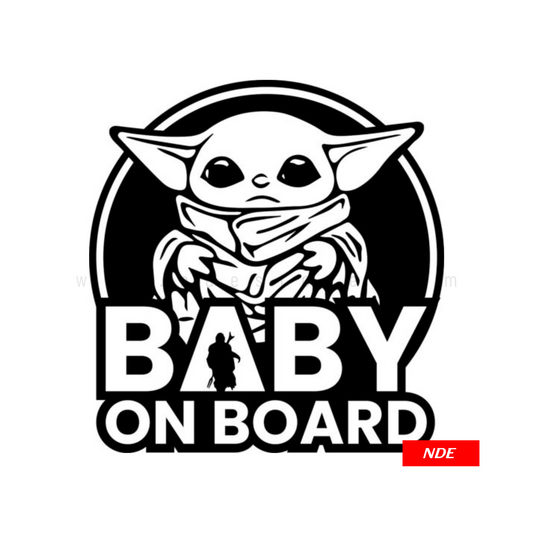 STICKER, YODA BABY ON BOARD (SKU: B44898)