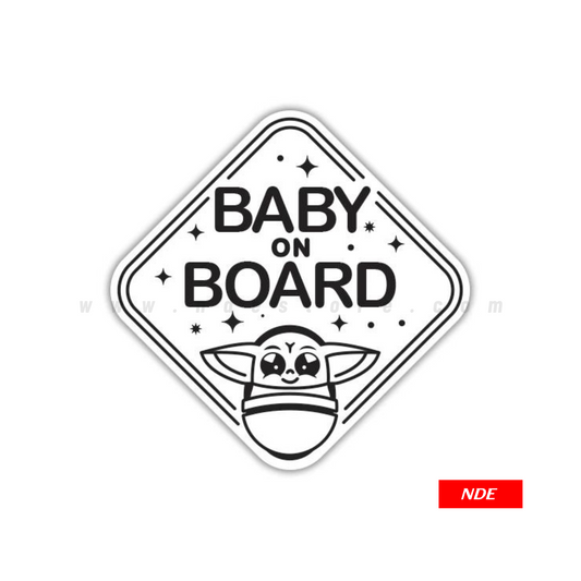 STICKER, YODA BABY ON BOARD (SKU: B44899)