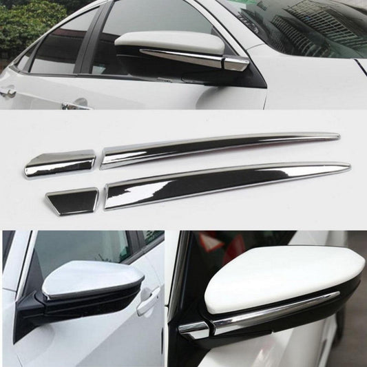 DOOR VIEW MIRROR, SIDE VIEW MIRROR CHROME TRIM FOR HONDA CIVIC (2016-2020) - ndestore.com