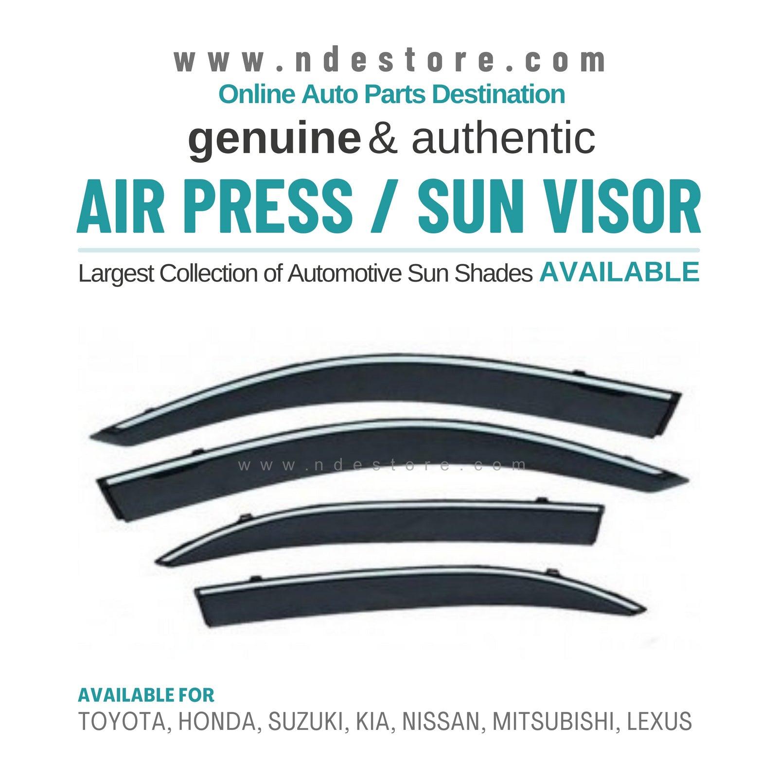 AIR PRESS BLACK TINTED DOOR WINDOW VISOR FOR HYUNDAI TUCSON - TXR - ndestore.com