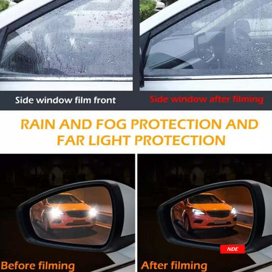 SIDE VIEW MIRROR ANTI FOG AND WATERPROOF FILM 4 PIECES FOR CLEAR VISION